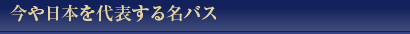 今や日本を代表する名バス