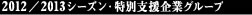 2012/2013シーズン特別支援企業グループ