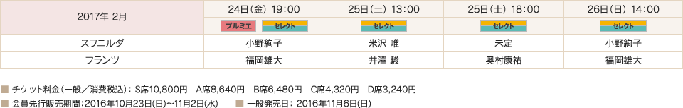 公演日程