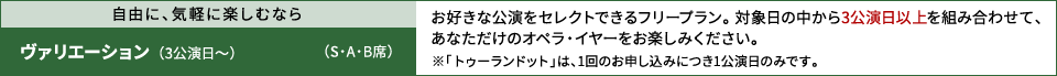 自由に、気軽に楽しむなら｜ヴァリエーション 