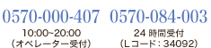 ローソンチケット 0570－000－407 10:00~20:00（オペレーター受付）、0570－084－003 24時間受付（Lコード：34092）