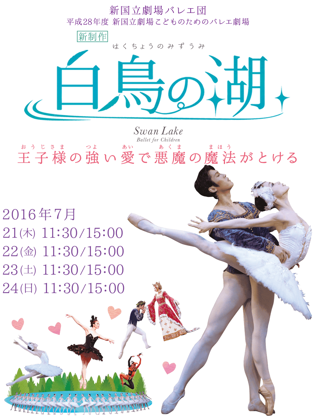 新国立劇場バレエ団白鳥の湖　タイトル