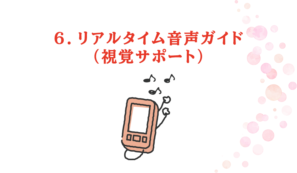 6.リアルタイム音声ガイド（視覚サポート）