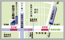 新国立劇場アクセスマップ